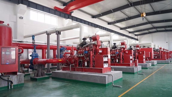 三業科技消防泵組正式投入連云港贛榆港區使用